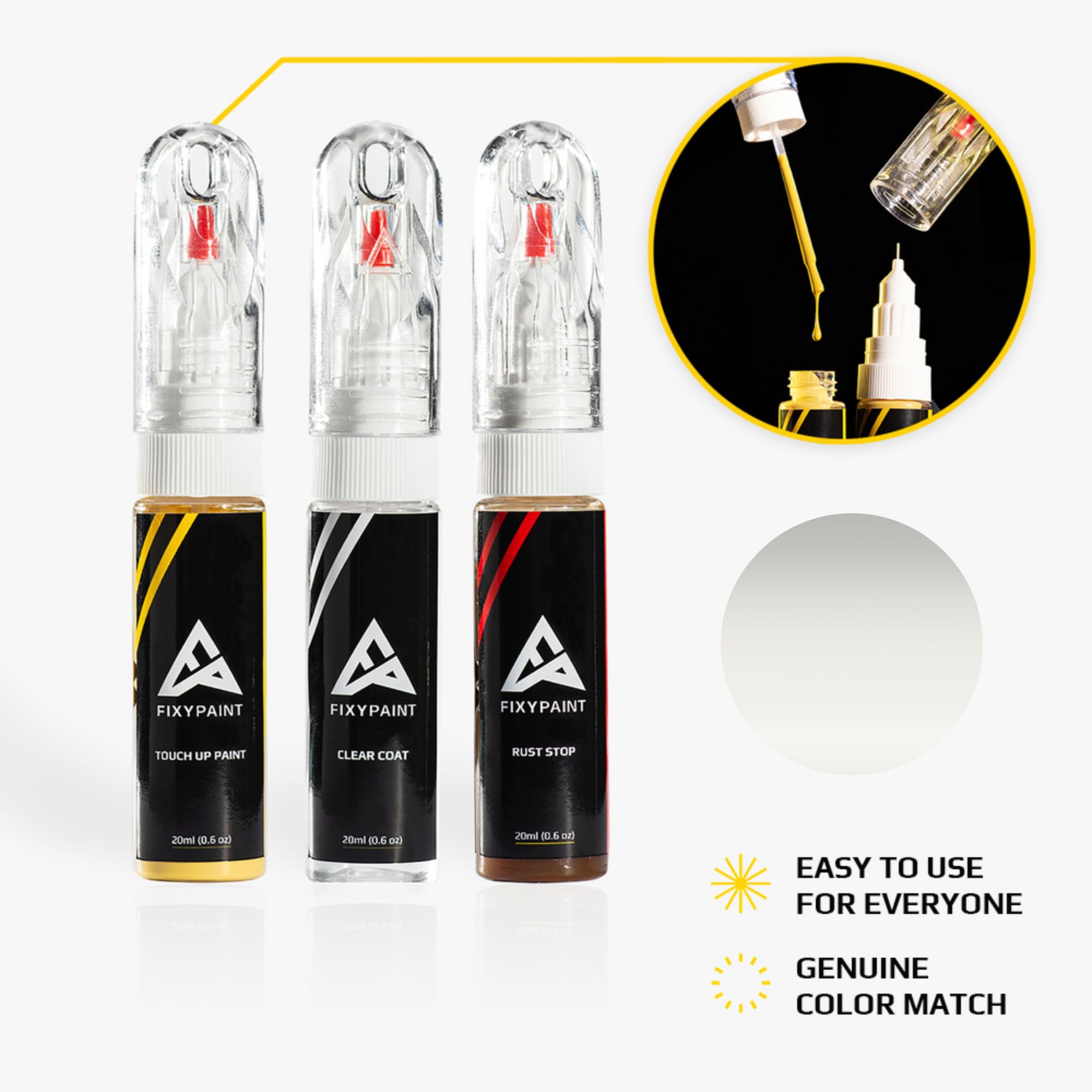 Toyota 040 Super White Touch Up Paint Kit - 100% OEM Color Match