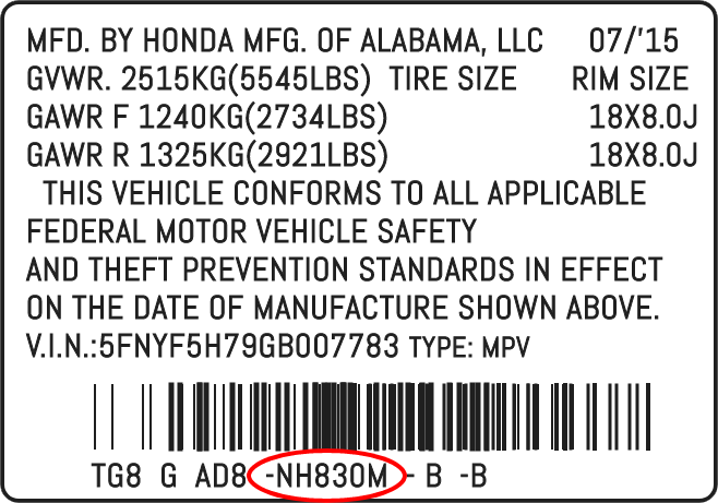 how-to-find-honda-color-code-fixypaint